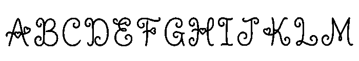 Gentry Regular Font UPPERCASE