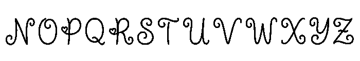 Gentry Regular Font UPPERCASE