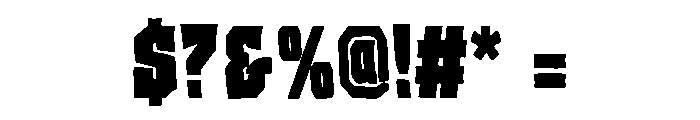 Genx Clash Font OTHER CHARS