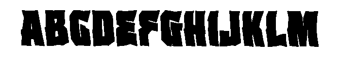 Genx Clash Font UPPERCASE