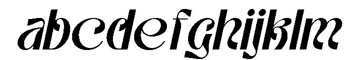 Genya Italic FONT