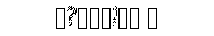 Geometric Crystal By Sq Regular Font OTHER CHARS