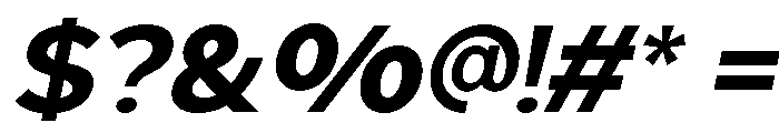Geophy Bold Italic Font OTHER CHARS