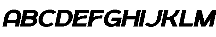 Geophy Bold Italic Font UPPERCASE