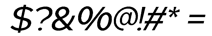 Geophy Italic Font OTHER CHARS