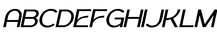 Geophy Italic Font UPPERCASE