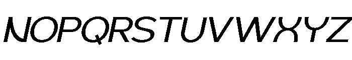 Geophy Italic Font UPPERCASE