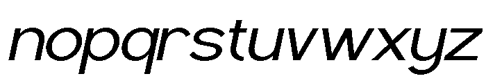 Geophy Italic Font LOWERCASE