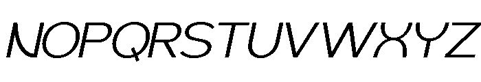 Geophy Light Italic Font UPPERCASE