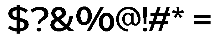 Geophy Medium Font OTHER CHARS