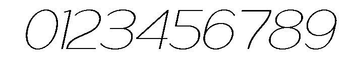 Geophy Thin Italic Font OTHER CHARS