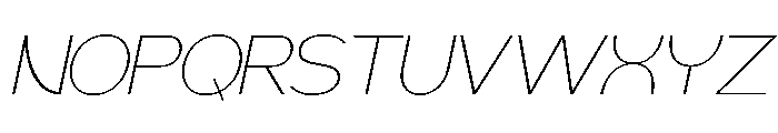 Geophy Thin Italic Font UPPERCASE