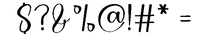 Georgeous Signature Font OTHER CHARS