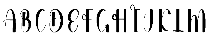 Georgeous Signature Font UPPERCASE