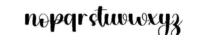 Georgeous Signature Font LOWERCASE