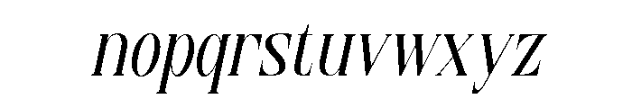 Georgia Praline Serif Italic Font LOWERCASE