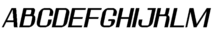 Geotouch Italic Font UPPERCASE