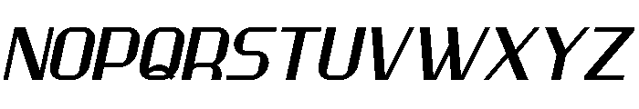 Geotouch Italic Font UPPERCASE