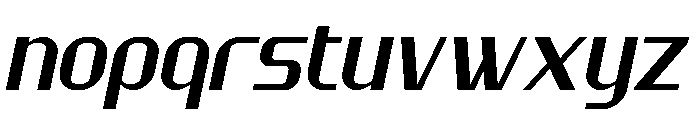 Geotouch Italic Font LOWERCASE