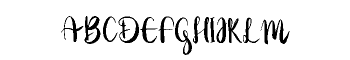 Gerbera Meredith Font UPPERCASE