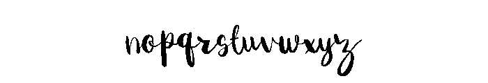 Gerbera Meredith Font LOWERCASE