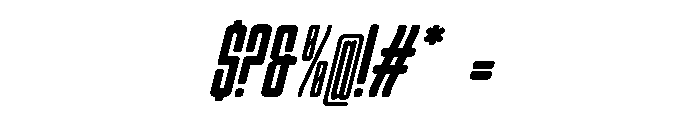 Gerebong Italic Font OTHER CHARS