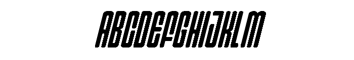Gerebong Italic Font UPPERCASE