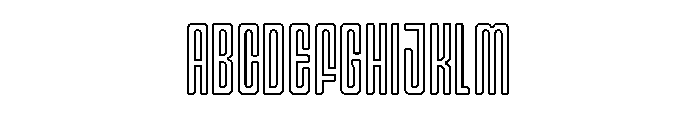 Gerebong Outline Font UPPERCASE