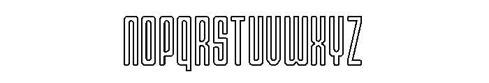 Gerebong Outline Font UPPERCASE