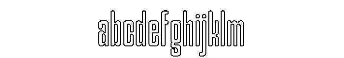 Gerebong Outline FONT