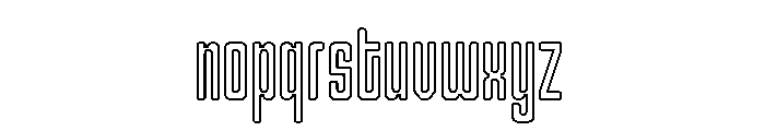 Gerebong Outline Font LOWERCASE
