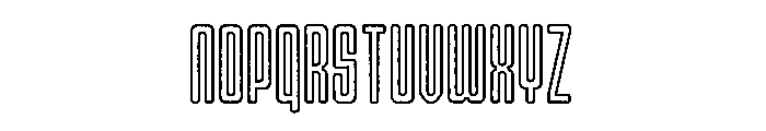 Gerebong Rough Outline Font UPPERCASE