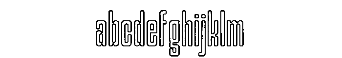 Gerebong Rough Outline FONT