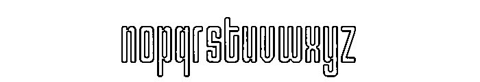 Gerebong Rough Outline Font LOWERCASE