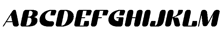 Gerhil Italic Font UPPERCASE