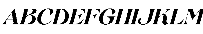 Gerstein-ExtraBoldItalic Font UPPERCASE