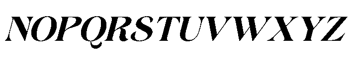 Gerstein-ExtraBoldItalic Font UPPERCASE
