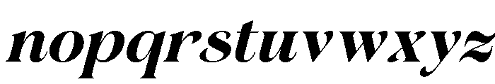 Gerstein-ExtraBoldItalic Font LOWERCASE
