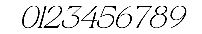 Gerstein-ExtraLightItalic Font OTHER CHARS