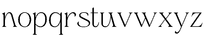 Gerstein-ExtraLight Font LOWERCASE