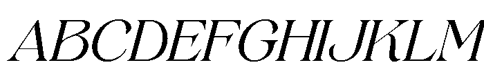 Gerstein-Italic Font UPPERCASE