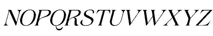 Gerstein-Italic Font UPPERCASE