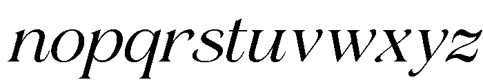 Gerstein-Italic Font LOWERCASE