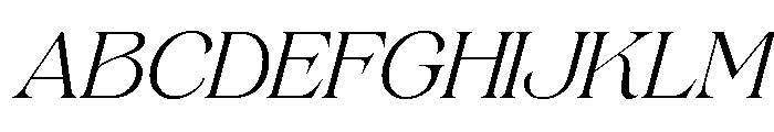 Gerstein-LightItalic Font UPPERCASE