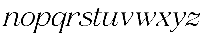 Gerstein-LightItalic Font LOWERCASE