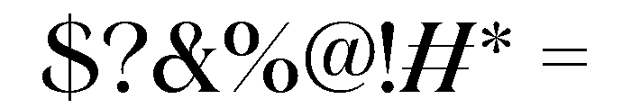 Gerstein-Medium Font OTHER CHARS