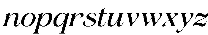 Gerstein-MediumItalic Font LOWERCASE