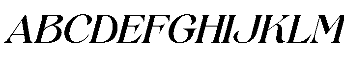 Gerstein-SemiBoldItalic Font UPPERCASE