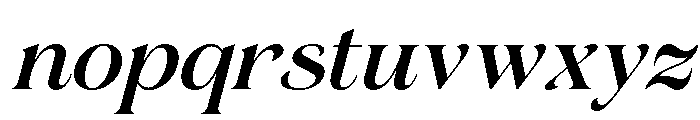 Gerstein-SemiBoldItalic Font LOWERCASE