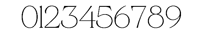 Gerstein-Thin Font OTHER CHARS